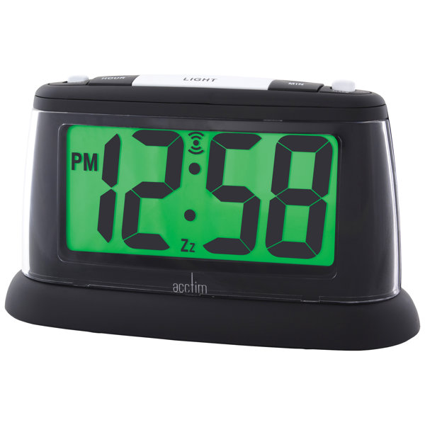 Acctim Juno Jumbo LCD Alarm Clock with Snooze & Smartlite Backlight